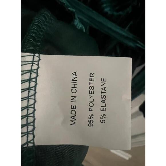 Women's Green Velvet Wrap Dress Size M NWOT retails $30 - Picture 7 of 8